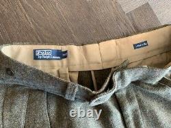 Vintage Polo Ralph Lauren TWEED CARGO Hunting Pants 36 X 31 Downton Abbey