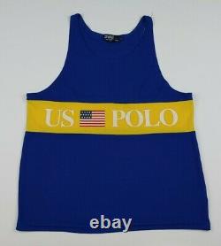 Vintage Polo Ralph Lauren Tank Top 92 US Stadium USA Rare Hi Tech 1992 Sport RL