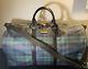Vintage Polo Ralph Lauren Tartan Blackwatch Duffle Weekender Travel Bag Luggage