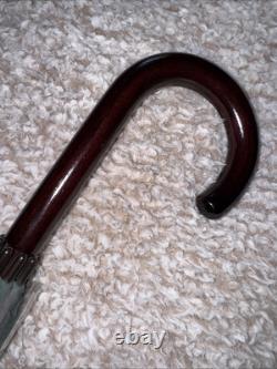 Vintage Polo Ralph Lauren Tartan Plaid Blue Green Doorman Hook Umbrella NEW NOS