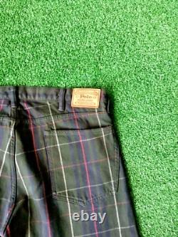 Vintage Polo Ralph Lauren Tartan Plaid Varick Jeans 40 x 32