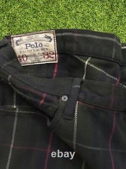 Vintage Polo Ralph Lauren Tartan Plaid Varick Jeans 40 x 32