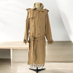 Vintage Polo Ralph Lauren Trench Coat Men XL Tan Khaki Belt Military