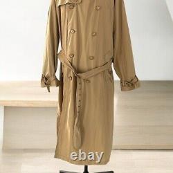 Vintage Polo Ralph Lauren Trench Coat Men XL Tan Khaki Belt Military