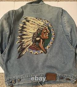 Vintage Polo Ralph Lauren Tribal Chief Jean Denim Jacket (size M)