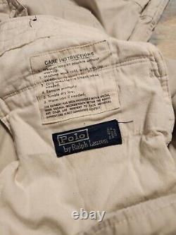 Vintage Polo Ralph Lauren Trousers Cargo Military Combat CARGO PANT 46X28