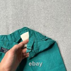 Vintage Polo Ralph Lauren Trousers Mens 34x32 Linen Buckle Back Made in USA 80s
