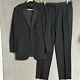 Vintage Polo Ralph Lauren Tuxedo 42l 36x34 Italy Black Virgin Wool Suit Luxury
