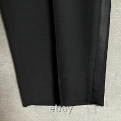 Vintage Polo Ralph Lauren Tuxedo 42L 36x34 Italy Black Virgin Wool Suit Luxury