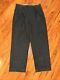 Vintage Polo Ralph Lauren Tweed Pants Mens 34x29 Pleated Cuffed Cotton Wool Gray