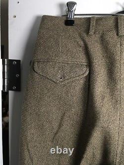 Vintage Polo Ralph Lauren Tweed Woolen Trousers 31x30 USA Made 70s 80s
