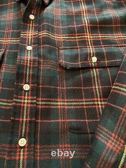 Vintage Polo Ralph Lauren USA 100% Wool Flannel Shirt Rare
