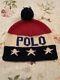 Vintage Polo Ralph Lauren Usa Flag Knit Hat. Rare. Mint