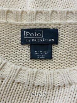 Vintage Polo Ralph Lauren USA Flag Knitted Sweater Size S/M