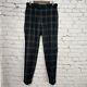 Vintage Polo Ralph Lauren Usa Wool Tartan Plaid Pants 32 X 32 Pleated Cuffed