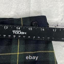 Vintage Polo Ralph Lauren USA Wool Tartan Plaid Pants 32 x 32 Pleated Cuffed
