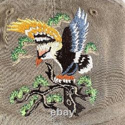 Vintage Polo Ralph Lauren U. S. S. Eagle Dragon Hat Cap OS Leather Strap Rare NWT