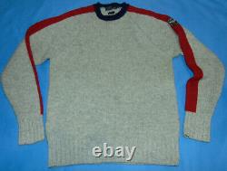 Vintage Polo Ralph Lauren Uni Crest Sweater 100% Wool sz Large EUC