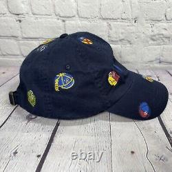 Vintage Polo Ralph Lauren University Crest Leatherman Embroidered Hat Cap RARE