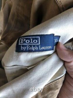Vintage Polo Ralph Lauren Unlined Canvas Jacket sz Large Brown