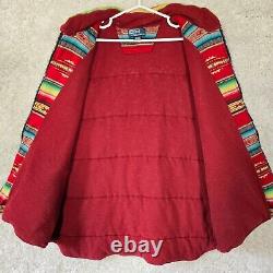 Vintage Polo Ralph Lauren Vest Mens XXL Full Zip Southwestern Aztec Missing Hood