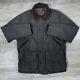 Vintage Polo Ralph Lauren Wax Jacket Mens Xl Black Flannel Lined Hunting Chore