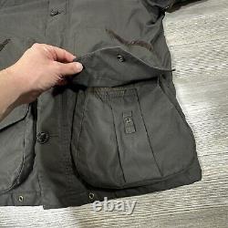 Vintage Polo Ralph Lauren Wax Jacket Mens XL Black Flannel Lined Hunting Chore