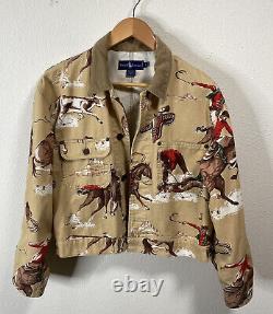 Vintage Polo Ralph Lauren Western Cowboy Jacket Womens Size L Large