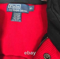 Vintage Polo Ralph Lauren Western Yoke Lambskin Down Puffer Vest Thermal XL