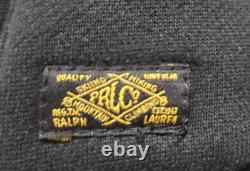 Vintage Polo Ralph Lauren Western Yoke Lambskin Down Puffer Vest Thermal XL