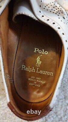 Vintage Polo Ralph Lauren Wingtip Dress Shoes 1980s Size 8D England Bench Made
