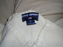 Vintage Polo Ralph Lauren Woman's Polo Bear Golf Sweater Medium Polo Sport M