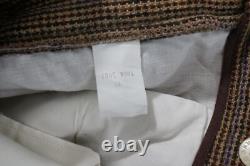 Vintage Polo Ralph Lauren Wool Brown Trouser Pants Men's Size 34X31 Made in USA