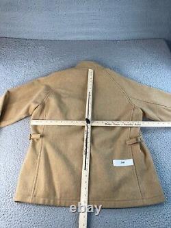 Vintage Polo Ralph Lauren Wool Coat Jacket Size Medium Beige Racer Bomber