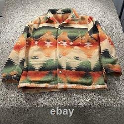 Vintage Polo Ralph Lauren Wool Jacket Men's XL Western Aztec Preppy Sweater USA