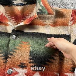 Vintage Polo Ralph Lauren Wool Jacket Men's XL Western Aztec Preppy Sweater USA