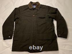 Vintage Polo Ralph Lauren Wool Lined Corduroy Collared Button-Up Canvas Jacket L