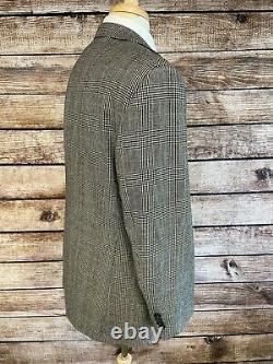 Vintage Polo Ralph Lauren Wool Suit Size 42 R (36x29) Made in USA Gray Plaid