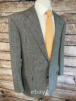 Vintage Polo Ralph Lauren Wool Suit Size 42 R (36x29) Made in USA Gray Plaid