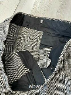 Vintage Polo Ralph Lauren Wool Suit Size 42 R (36x29) Made in USA Gray Plaid