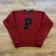 Vintage Polo Ralph Lauren Wool Sweater P-wing Varsity Letterman Crewneck Wmns M