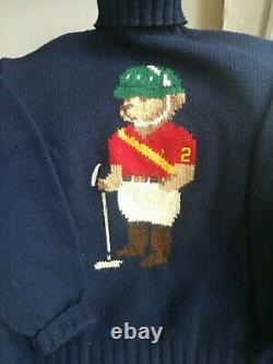 Vintage Polo Ralph Lauren Wool polo Bear Sweater xxl