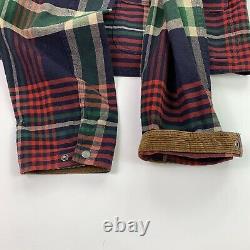 Vintage Polo Ralph Lauren (XL) Plaid Canvas Corduroy Collar Hunting Chore Coat
