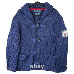 Vintage Polo Ralph Lauren Yachting Association Toggle Heavy Cardigan Mens Large