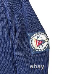 Vintage Polo Ralph Lauren Yachting Association Toggle Heavy Cardigan Mens Large