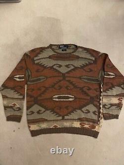 Vintage Polo Ralph Lauren crewneck hand knit sweater XL