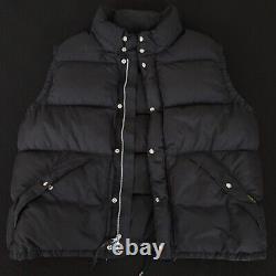 Vintage Polo Ralph Lauren mens jacket down puffer vest 3XB BIG black Zip Snap