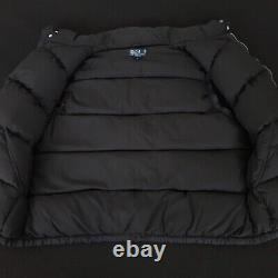 Vintage Polo Ralph Lauren mens jacket down puffer vest 3XB BIG black Zip Snap