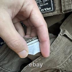 Vintage Polo Ralph Lauren pants men's 34 x 30 HBT brown cargo Y2K sport