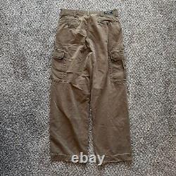 Vintage Polo Ralph Lauren pants men's 34 x 30 HBT brown cargo Y2K sport